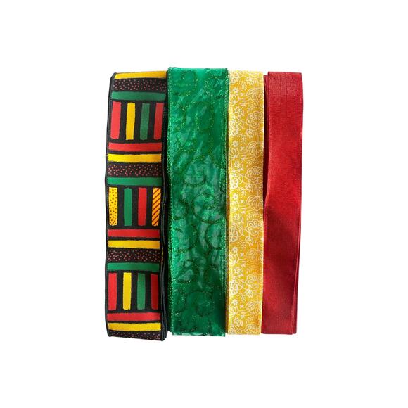 Juneteenth DIY Wreath Making Kit, Black History Butterfly Sign Ribbon Bundle Set - Picture 2 of 3